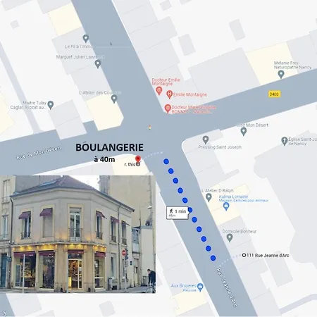 Apartmán Le Jeanne D'arc Avec Sa Terrasse By Unsejouranancy Fr