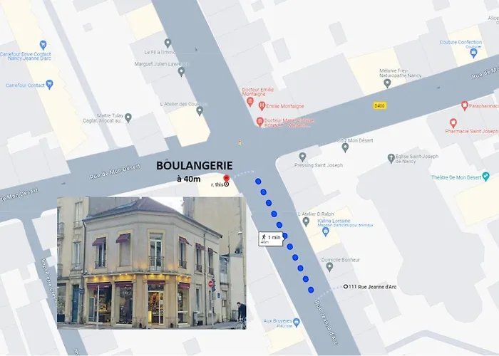 Apartmán Le Jeanne D'arc Avec Sa Terrasse By Unsejouranancy Fr